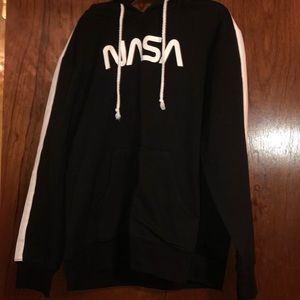 Black hooded NASA sweater